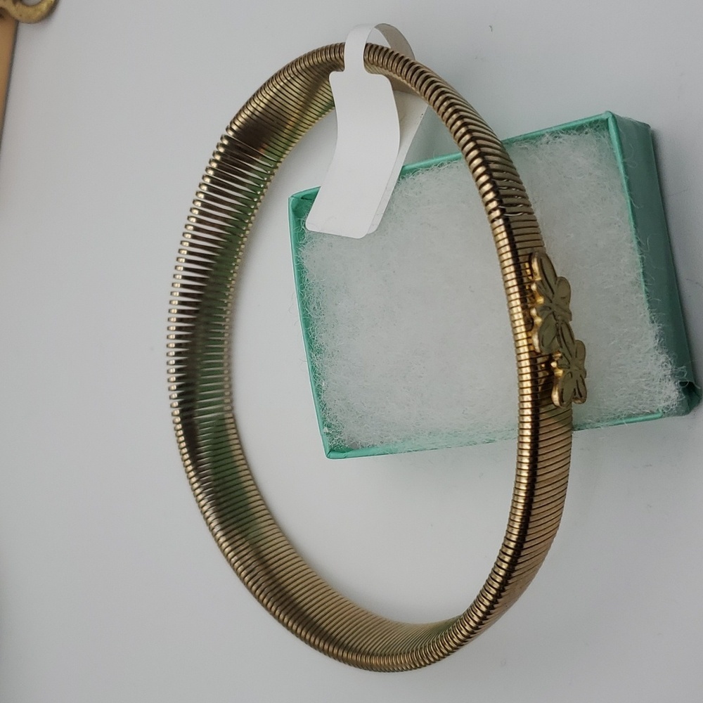 Plus sized accordion stretch bracelet vintage butterfly B1705‎ - Picture 3 of 5